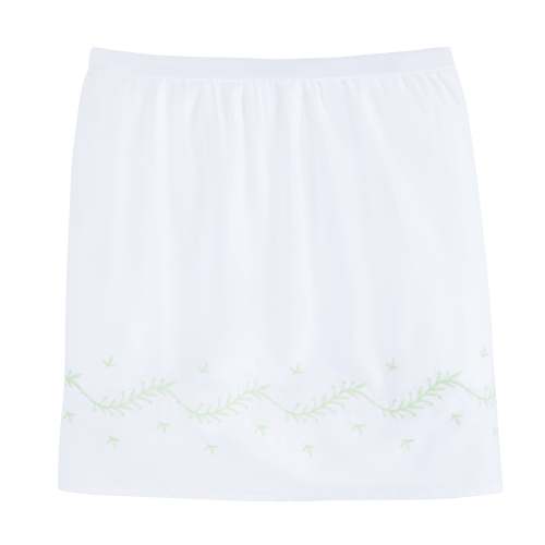 Embroidered Crib Skirt - Meadow