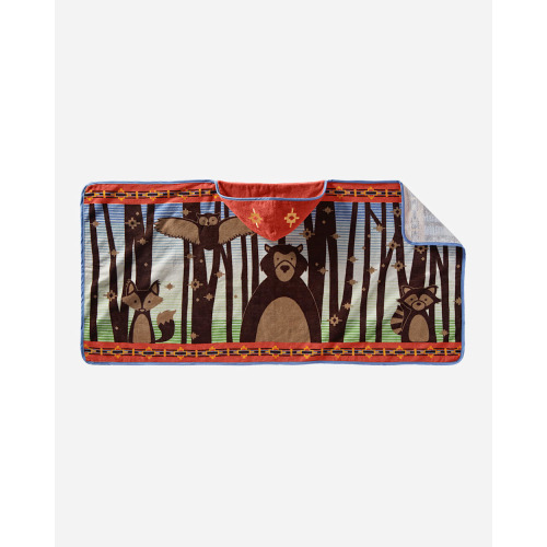 WOODLAND NEIGHBORS HOODED TOWEL