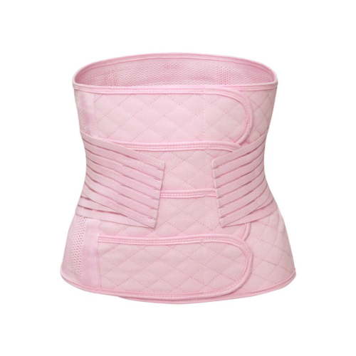 BLTIBY 2 in 1 Postpartum Belly Band Wrap, C-Section Support Belt, Post Partum Support Recovery Waist/Pelvis Belt, Hysterectomy Belly Band Binder Girdle Stomach Pink 2 L