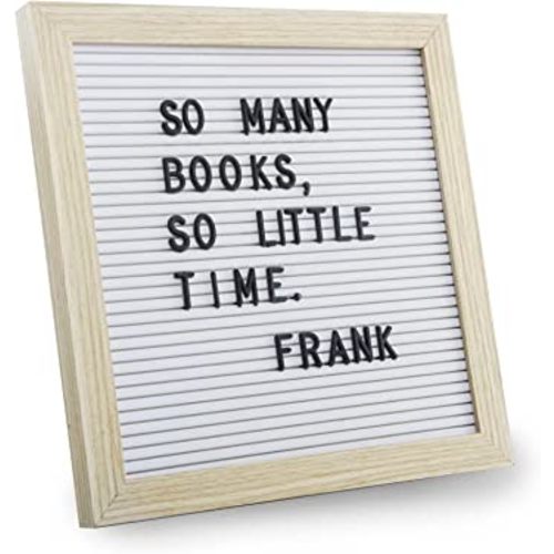Changeable Felt Letter Board 25x25cm, White Felt, 317 Letters, Symbols & Emojis - Perfect for Home, Office, Baby Showers & New Birth Celebrations