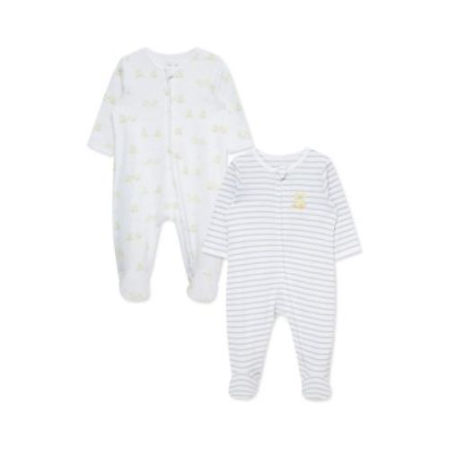 Baby Ducks Footie Pajamas - 2 Pack