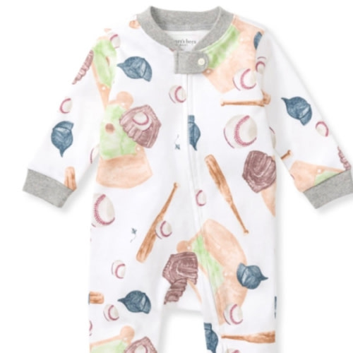 Baseball Organic Cotton Sleep & Play