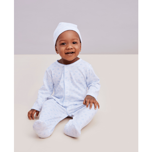 Blue Ele-Fun Footie (3-6M)
