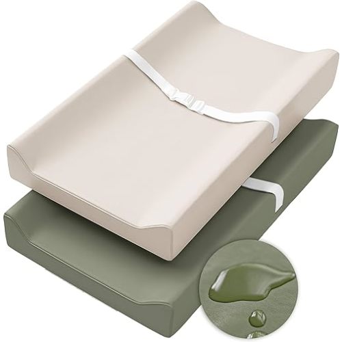 Waterproof & Wipe-Clean Changing Pad Cover 2 Pack