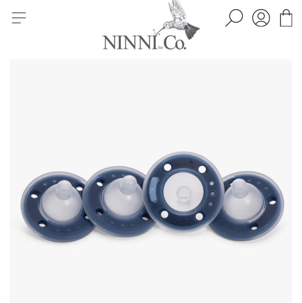 Ninni Pacifier Blueberry 4 Pack