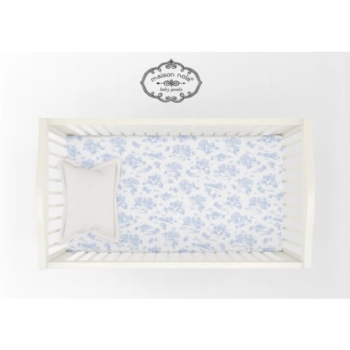 Storyland Toile Crib Fit Sheet | Maison Nola