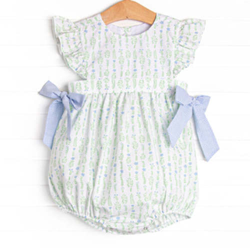 Streamside Sprouts Side Tie Bubble, Green – Stitchy Fish
