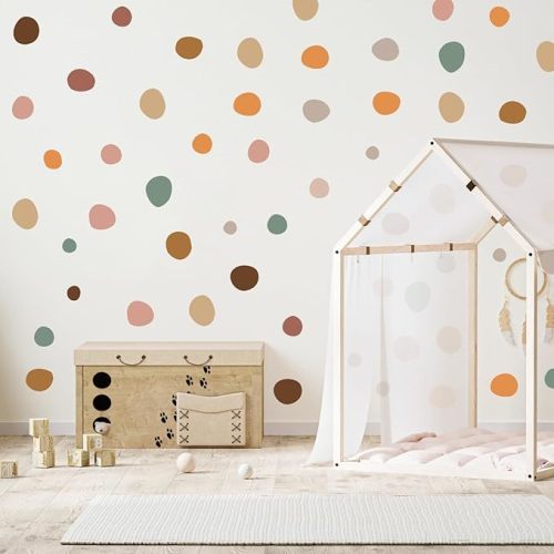 Irregular Polka Dots Boho Wall Stickers - Playroom Wall Decals, Kids Wall Decal, Nursery Wall Decals (Wall Deco DOT) - Wall Deco Dot