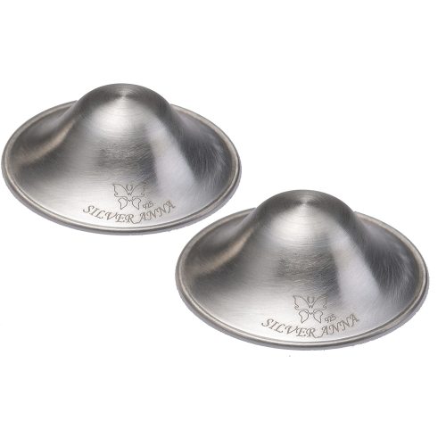The Original Silver Nursing Cups - Nipple Shields for Nursing Newborn - Newborn Essentials Must Haves - Soothe and Protect Your Nursing Nipples - 925 Silver - Nursing Pads - Nursing Breast Pads