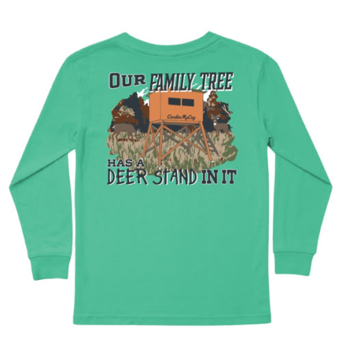 Kids' Deer Stand Long-Sleeve Tee - Christian Faith T-Shirt – Cardin McCoy