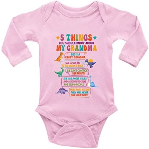 5 Things You Shuold About My Grandma Toddler Rompers Baby Boy Girl Bodysuit Long Sleeve