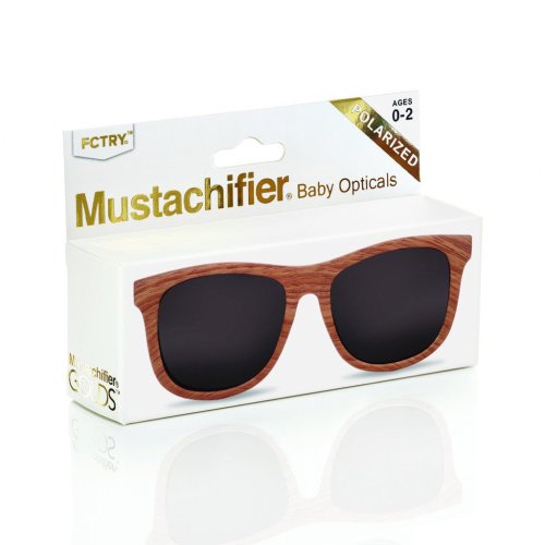Polarized Baby Opticals Sunglasses - Wood Finish by Mustachifier – Pacifier