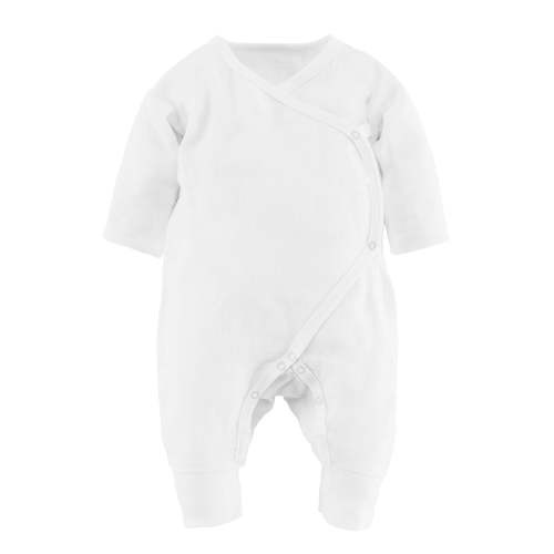 Muslin Side Snap Kimono - Organic White