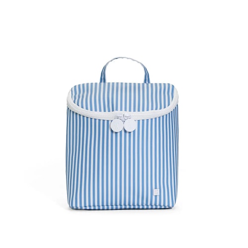 TAKE AWAY INSULATED LUNCH BAG - PIMLICO STRIPE CHAMBRAY