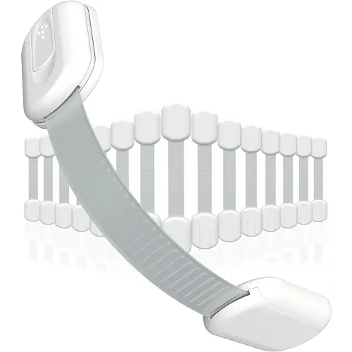 Baby Proofing Child Safety Locks (16 Pack) by Skyla Homes - The Safest, Quickest and Easiest 3M Adhesive Cabinet Latches, No Screws & Magnets, Multi-Purpose for Furniture, Kitchen, Ovens, Toilet Seats