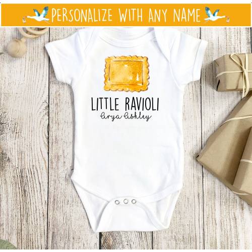 Italian Onesie®, Italian Baby Gift, Pasta Onesie®, Pasta Baby Gift, Ravioli Onesie®, Ravioli Baby Gift, Foodie Onesie®, Foodie Baby Gift
