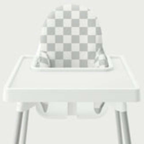Highchair Cushion Cover - Rust Check It Out – Yeah Baby Goods