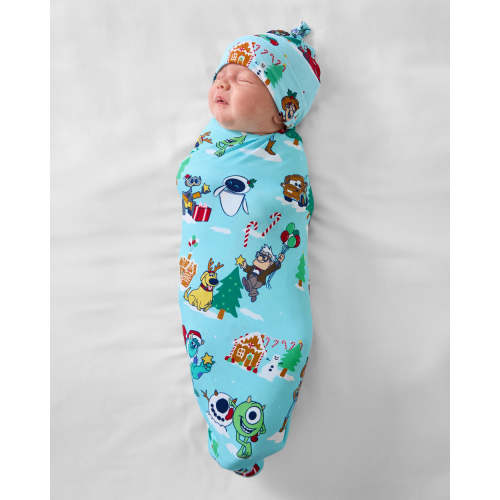 Christmas Village Swaddle & Hat Set | Little Sleepies