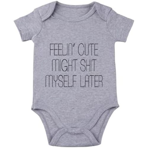 listery Funny Romper Cute Novelty Infant Baby Bodysuit Funny Baby infant Pregnancy Announcements