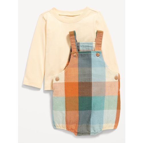 Long-Sleeve T-Shirt and One-Piece Romper Set for Baby
