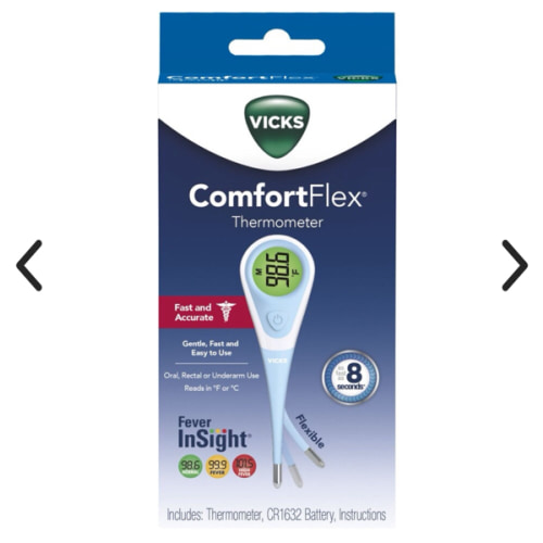 Vicks® ComfortFlex Thermometer with Fever InSight