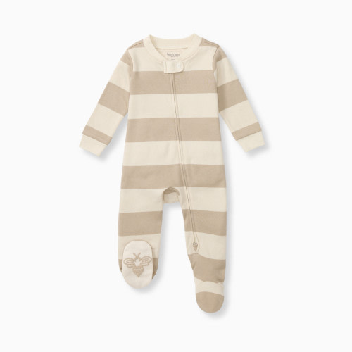 Burt's Bees Baby Organic Sleep & Play Footie Pajamas - Oat, Newborn