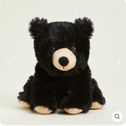 Microwavable Black Bear Warmies | Warmies USA