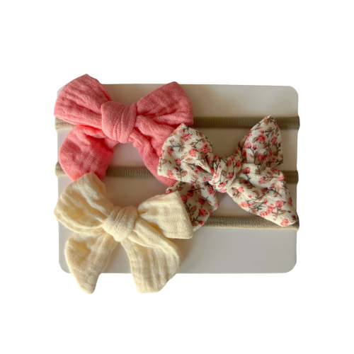 3-Pack Nylon Bows, Aurora