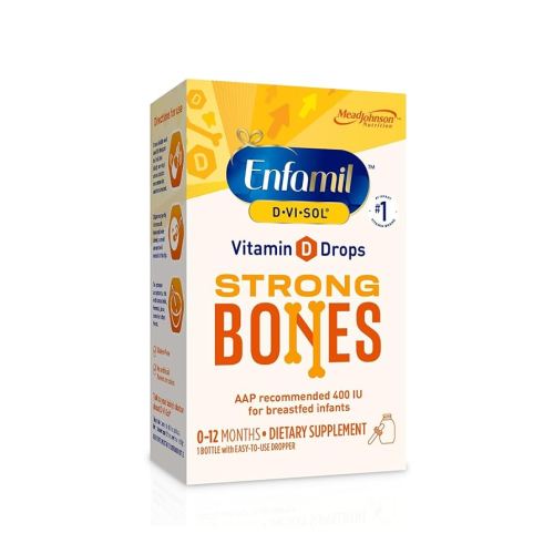 Enfamil D-Vi-Sol Vitamin D Supplement Drops 50 mL (Packs of 2)