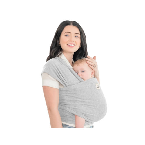 KeaBabies Baby Wrap Carrier - All in 1 Original Baby Carrier Newborn to Toddler Sling, Easy to Wear, Hands Free Bonding, Lightweight, Breathable Infant Wraps (Light Heather)