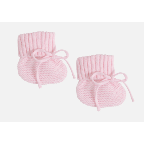Knitted Booties - Ballerina Pink