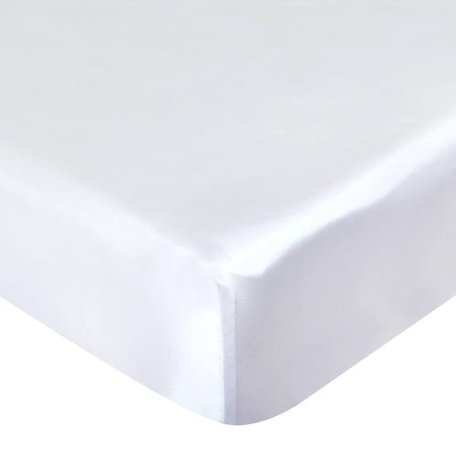 Satin Crib Sheet Soft & Silky Fitted Crib Mattress Sheet (52"x28"x8") for Boys and Girls, Baby Crib Sheets for Standard Crib Mattress, Silk Crib Sheets for Baby Hair and Skin White Crib Sheets