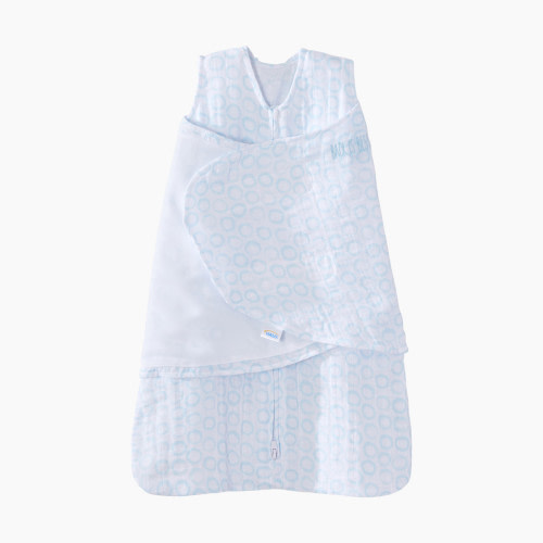 Halo SleepSack Swaddle (Cotton Muslin) - Turquoise Circles, Small