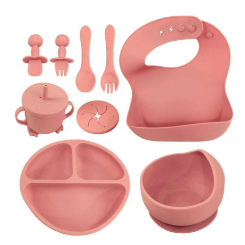 10 Piece Self-Feeding Starter Dining Set for Baby-Led Weaning & Toddlers