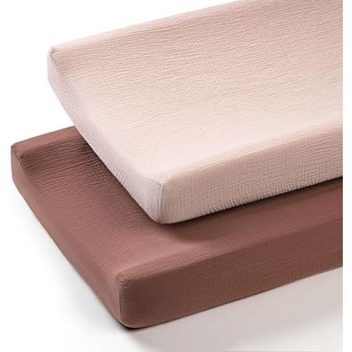 Termichy Muslin Changing Pad Covers: Baby Diaper Changing Table Covers - Changing Pad sheets for Boys Girls