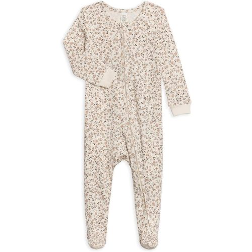 Colored Organics Baby Organic Cotton Peyton Zip Up Footed Sleeper