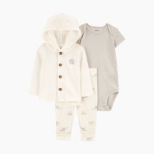 Carter's Little Jacket 3-Piece Set - White/Grey, 6 M