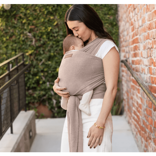 Waffle Knit Wrap - Sandstone