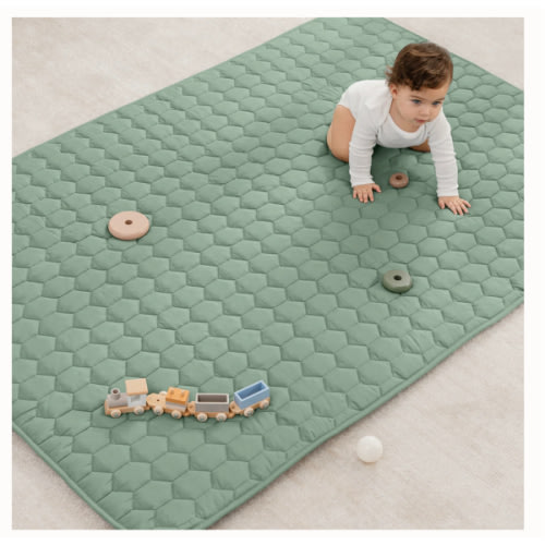 Play Mat with Non-Slip Bottom - Fern- Rectangle 48” x 72”