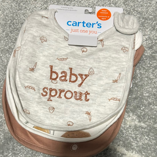 Carter's Just One You® Baby Boys' 3pk Bibs - baby sprout