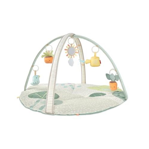 Skip Hop Tummy Time Mat, 3-in-1 Activity Baby Play Gym, Age 0-2y, Garden Oasis, Green Multi
