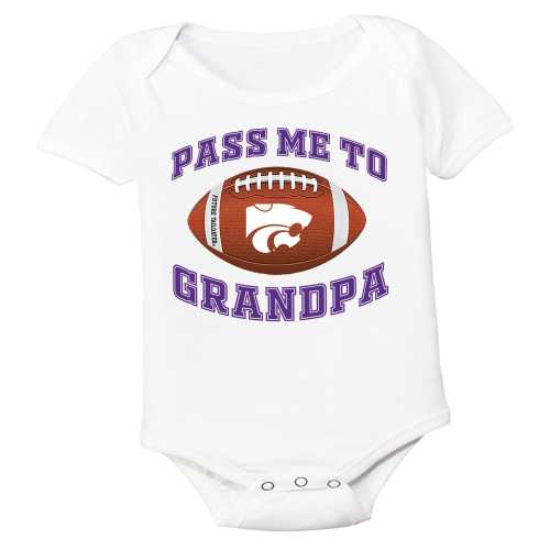 Kansas State Wildcats Pass Me To Grandpa - GrandMa  Baby Bodysuit