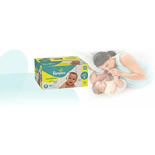 Size 3, 168 Count - Pampers Swaddlers Disposable Baby Diapers, ONE MONTH SUPPLY