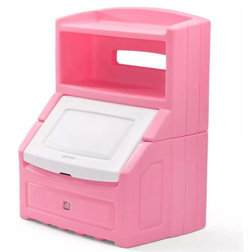 Step2 Lift & Hide 38"H Kids Plastic Storage Bin and Toy Organizer, Pink