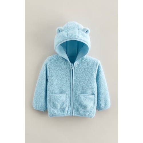 Cozy Hooded Faux Shearling Jacket, 3M