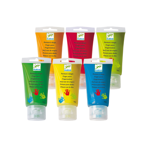 Finger Paint Tubes - Set of 6
