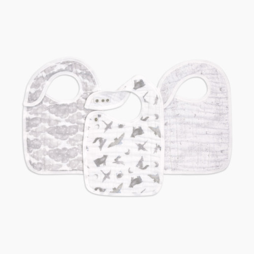 Aden + Anais Organic Muslin Snap Bibs (3 Pack) - Map The Stars