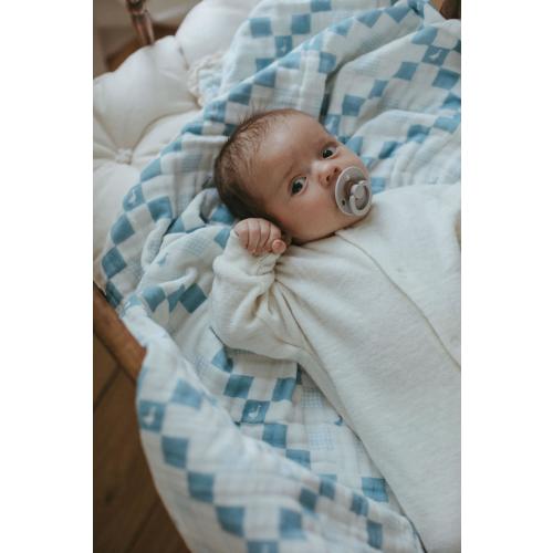 Grandma's Goose QUILTED 6 Layer Gauze Blanket