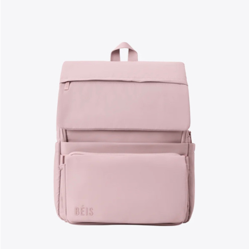 BÉIS 'The Ultimate Diaper Backpack' in Atlas Pink - Best Pink Backpack Diaper Bag