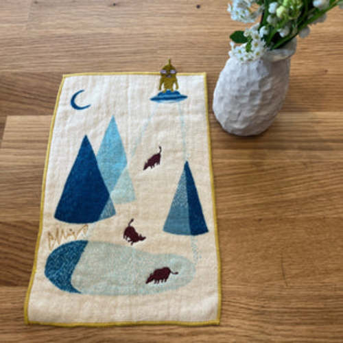 Uchujin (Space Alien) Tiny Pocket Handkerchief/Washcloth – Pink Moon Goods
